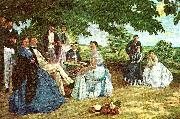 Frederic Bazille sloaktmotet oil painting on canvas